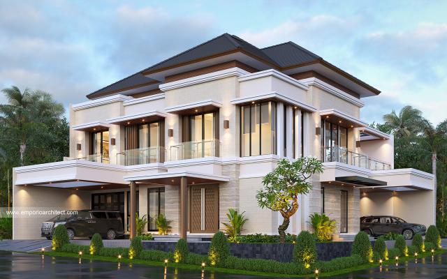 Desain Rumah Modern 2 Lantai Bapak RLY 1378 di  Jakarta