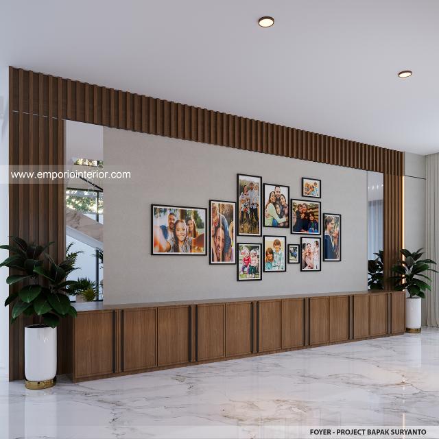 Desain Foyer Rumah Modern 2 Lantai Bapak SRT di Medan