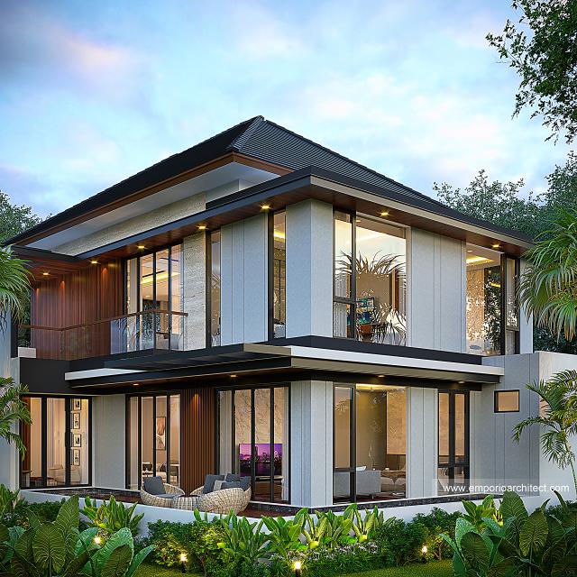 Gambar 3 Desain Rumah Modern 2 Lantai Ibu NNI 1527 di  Serpong, Tangerang Selatan