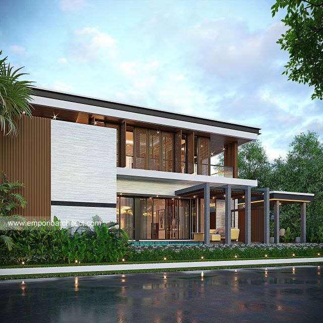 Gambar 3 Desain Rumah Modern 2 Lantai Bapak YDJ 1752 di  Jakarta