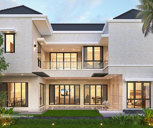 Gambar 3 Desain Rumah Modern 2 Lantai Bapak Dekky di  Kepulauan Riau