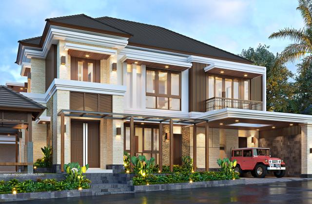 Gambar 2 Desain Rumah Modern 2 Lantai Bapak AFF 1417 di  Jakarta