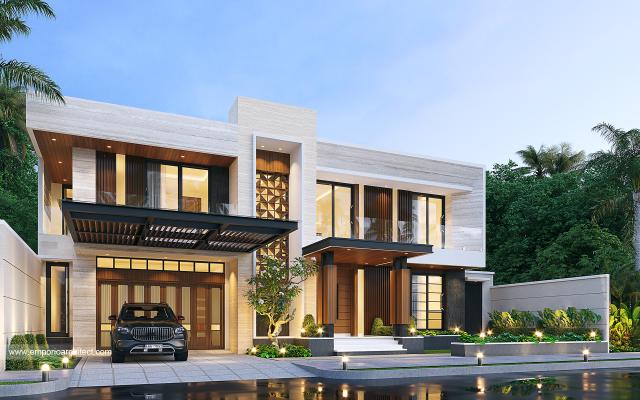 #2floorshousedesign - Mrs. Senja Modern House 2 Floors Design - Mojokerto - Code 26120