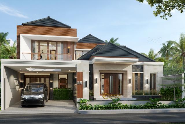 #canopydesign - Mr. Dedi Modern House 2 Floors Design - Palembang - Code 13185