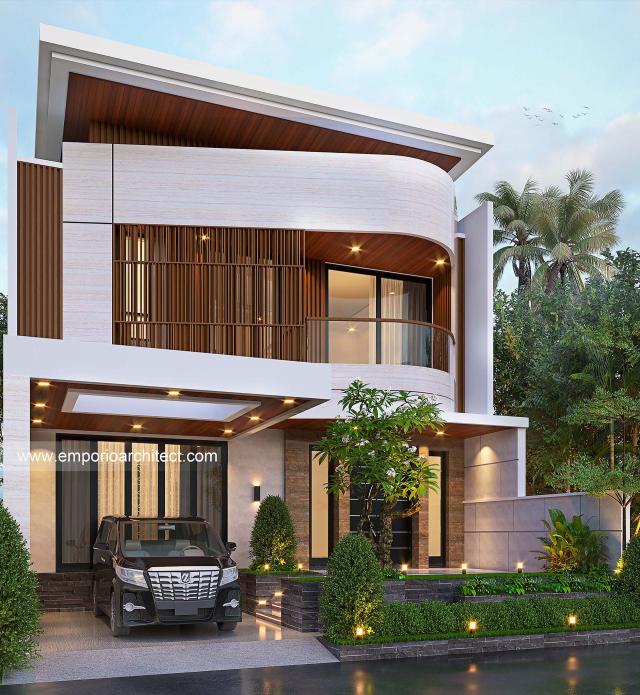 Desain Rumah Modern 2 Lantai Bapak Dedy di  Batam