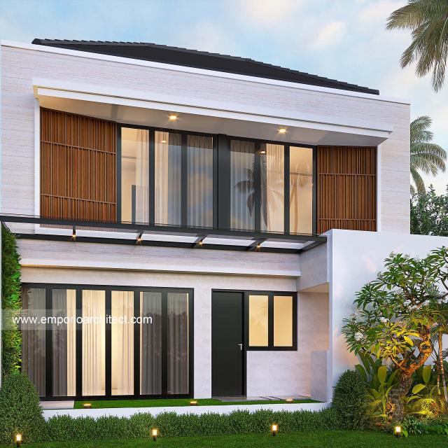 Gambar 3 Desain Rumah Modern 2 Lantai Bapak Dedy di  Batam