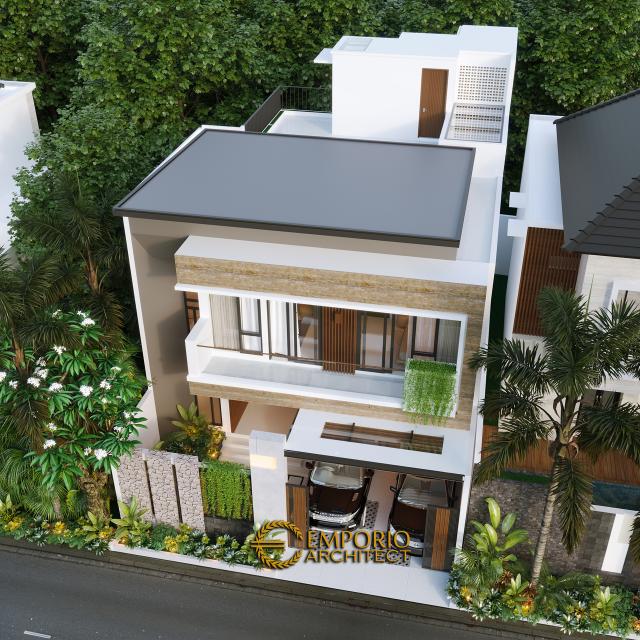 Desain Master Plan Rumah Modern 2 Lantai Ibu Rina di Bogor, Jawa Barat