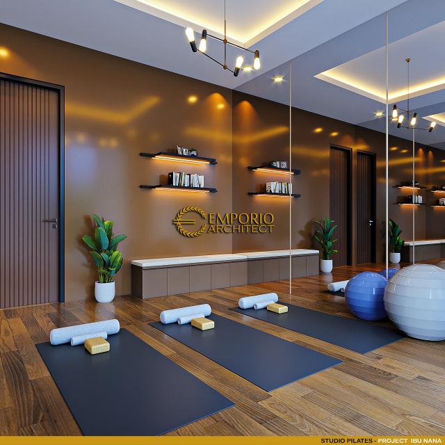 Desain Studio Pilates Rumah Modern 2 Lantai Ibu Nana di Depok, Jawa Barat