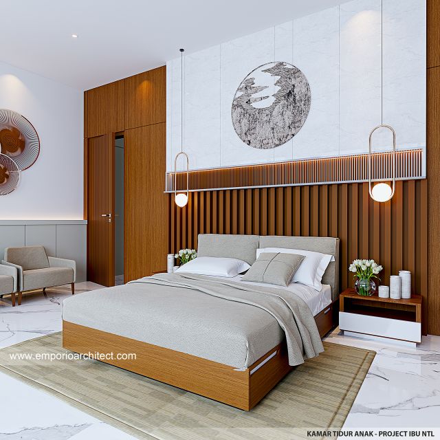 #bedroomdesign - Mrs. NTL 1669 Modern House 2 Floors Design - Jakarta Utara - Code 35995