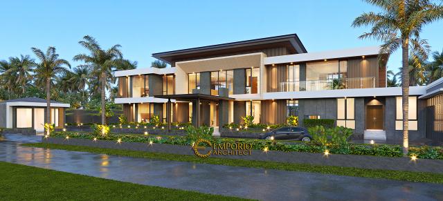 Gambar 2 Desain Rumah Modern 2 Lantai Bapak Ade di  Manado, Sulawesi Utara