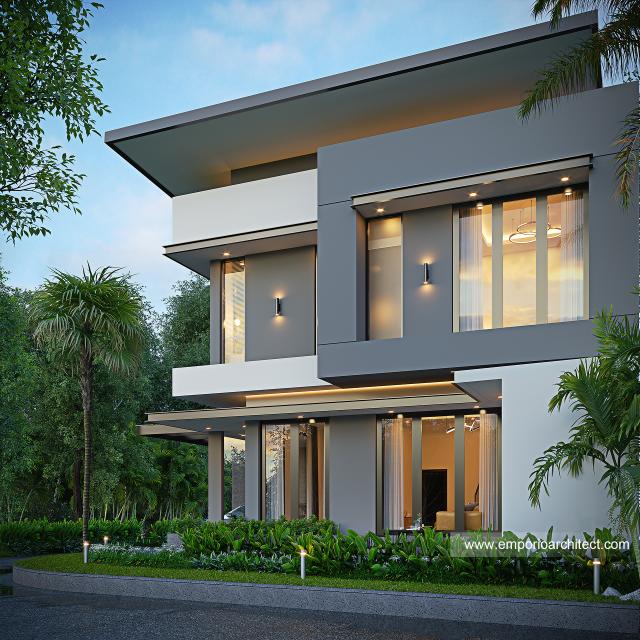 Gambar 3 Desain Rumah Modern 2 Lantai Bapak Y 1639 di  Tangerang