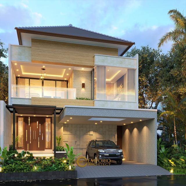 Desain Rumah Modern 2 Lantai Bapak Aliy Abdulloh di  Jakarta