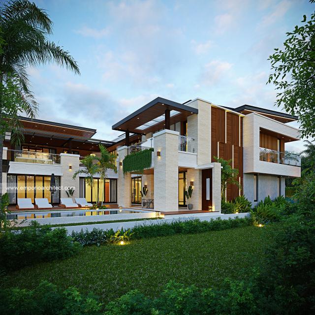 Gambar 3 Desain Rumah Modern 2 Lantai Mr. Prince Amoako-Adjei di  Ghana