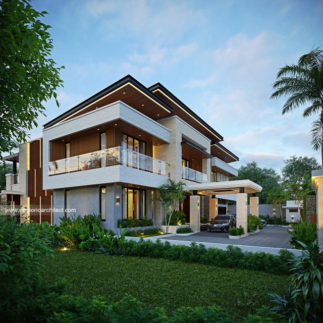 Gambar 2 Desain Rumah Modern 2 Lantai Mr. Prince Amoako-Adjei di  Ghana