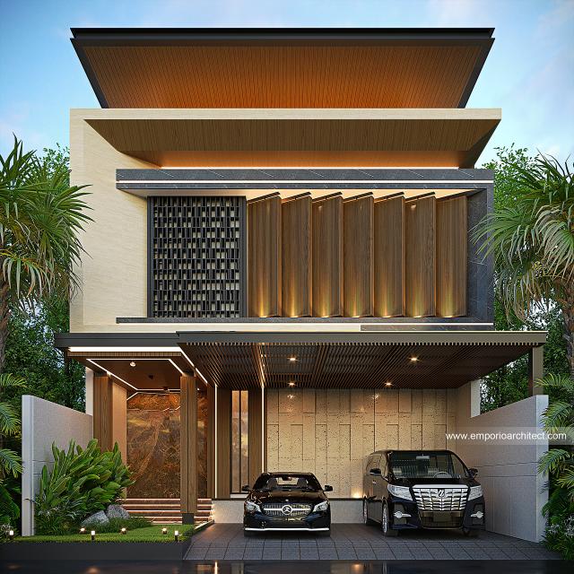 Gambar 1 Desain Rumah Modern 2 Lantai Ibu TFN 1630 di  Samarinda