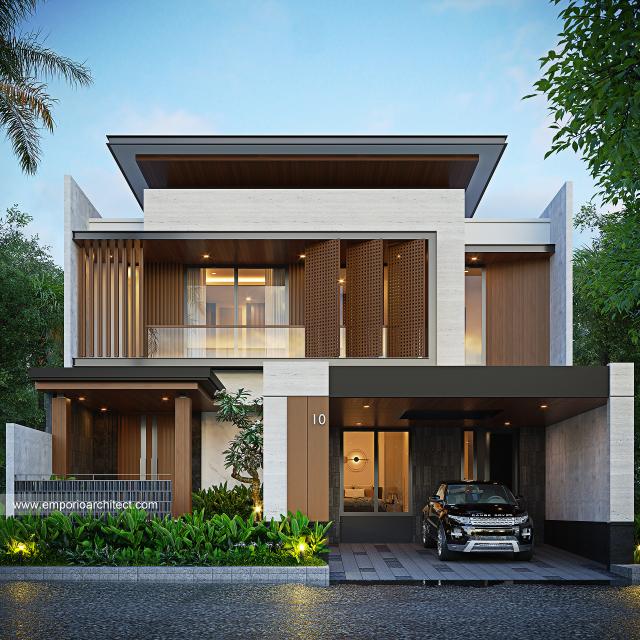 Desain Rumah Modern 2 Lantai Bapak DDN 1611 di  Karawang, Jawa Barat