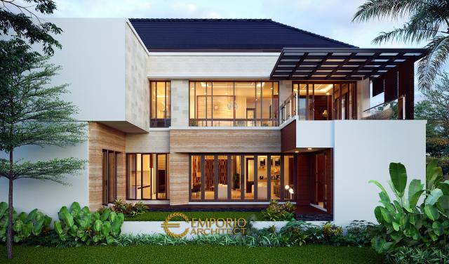 Gambar 3 Desain Rumah Modern 2 Lantai Bapak Steven di  Banyuwangi, Jawa Timur