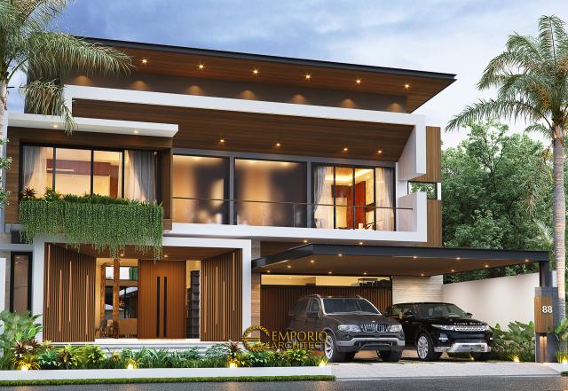 Video Desain Rumah Modern 2 Lantai Bapak Yoga di  Lampung