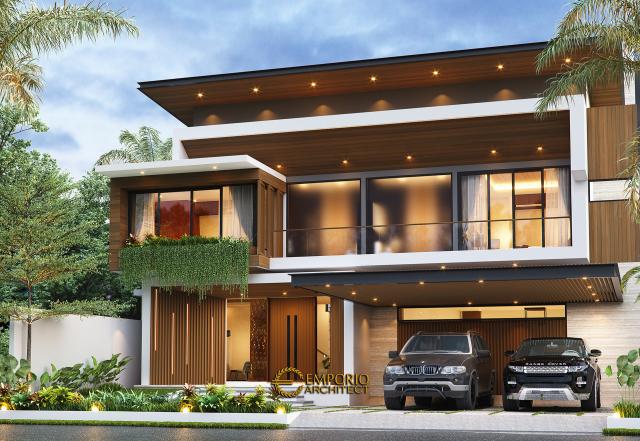 Gambar 2 Desain Rumah Modern 2 Lantai Bapak Yoga di  Lampung