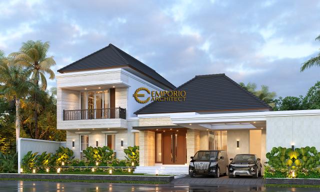 Desain Tampak Depan 2 Rumah Modern 2 Lantai Bapak Winardi di Bima, Nusa Tenggara Barat