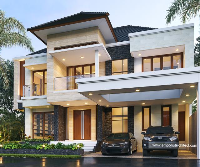 #homeexteriordesign - Mr. Fredi Modern House 2 Floors Design - Solo (Surakarta), Jawa Tengah - Code 16685