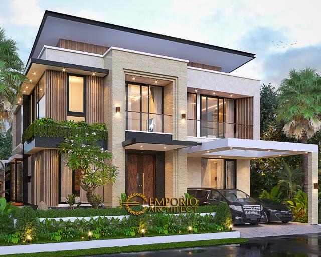 Gambar 2 Desain Rumah Modern 2 Lantai Bapak YYM 1047 di  BSD, Tangerang Selatan, Banten