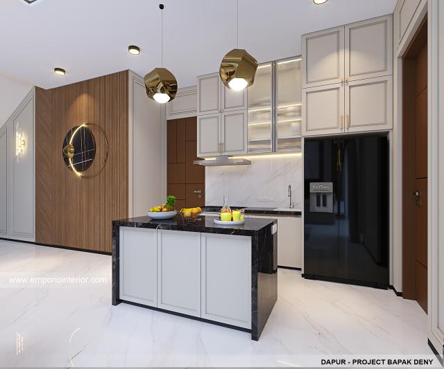 Desain Dapur Rumah Modern 2 Lantai Bapak DNY di Yogyakarta