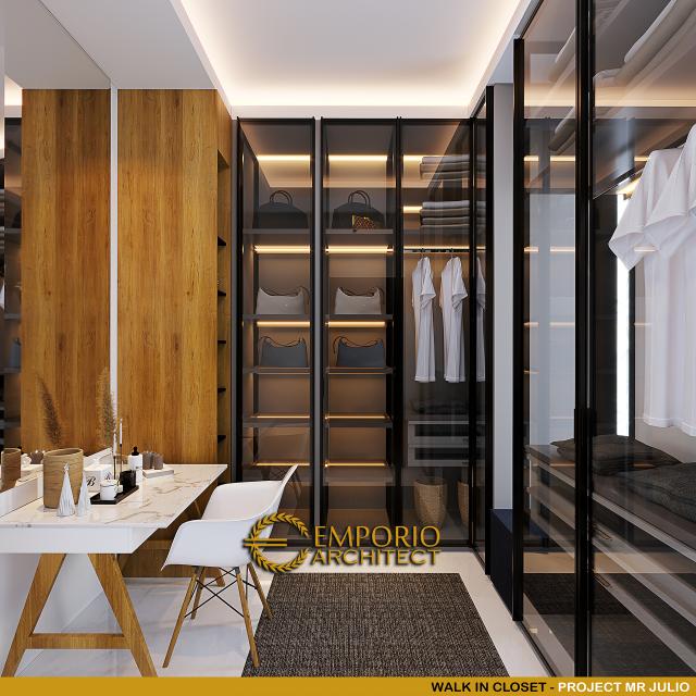 Desain Walk In Closet Rumah Modern 2 Lantai Mr. Julio di Pererenan, Badung, Bali