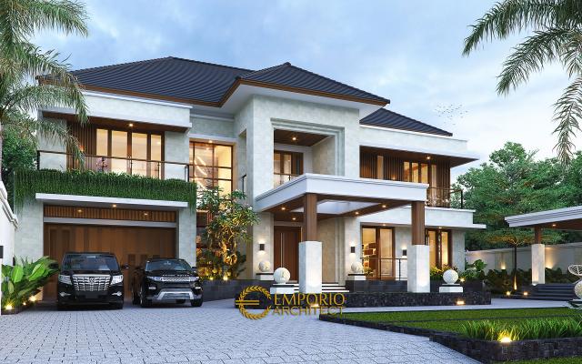 Gambar 1 Desain Rumah Modern 2 Lantai Bapak PGK di  Semarang, Jawa Tengah