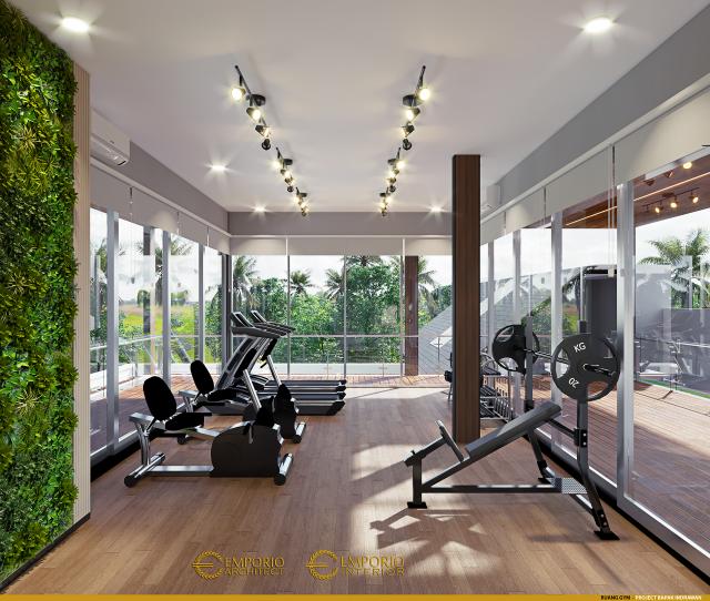 Desain Ruang Gym Rumah Modern 2 Lantai Bapak IDW di Bandung, Jawa Barat