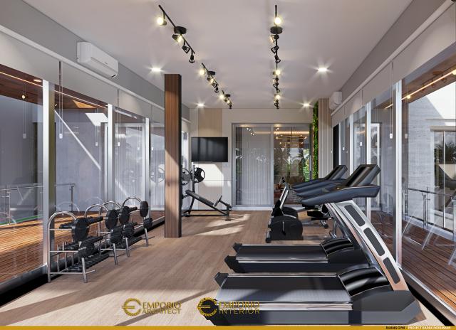 Desain Ruang Gym Rumah Modern 2 Lantai Bapak IDW di Bandung, Jawa Barat