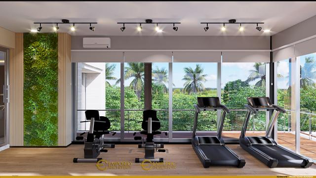 Desain Ruang Gym Rumah Modern 2 Lantai Bapak IDW di Bandung, Jawa Barat