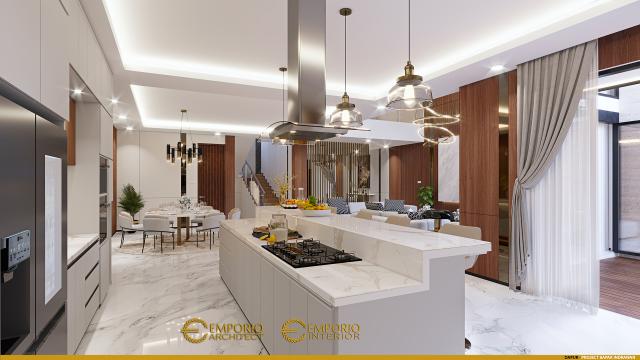 Desain Dapur Rumah Modern 2 Lantai Bapak IDW di Bandung, Jawa Barat