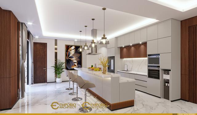 Desain Dapur Rumah Modern 2 Lantai Bapak IDW di Bandung, Jawa Barat