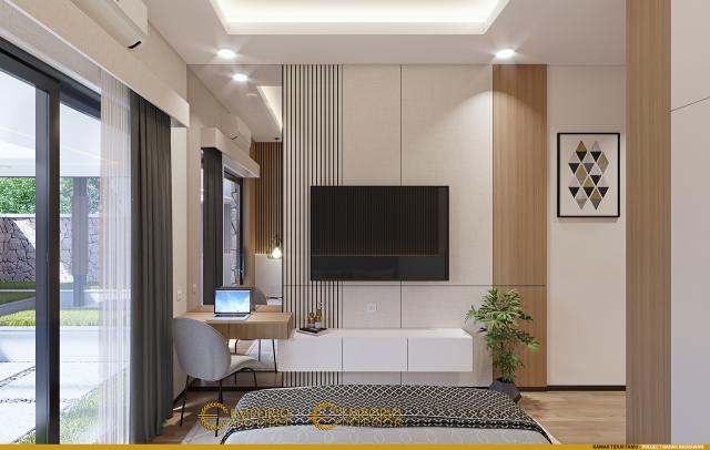 Desain Kamar Tidur Tamu Rumah Modern 2 Lantai Bapak IDW di Bandung, Jawa Barat