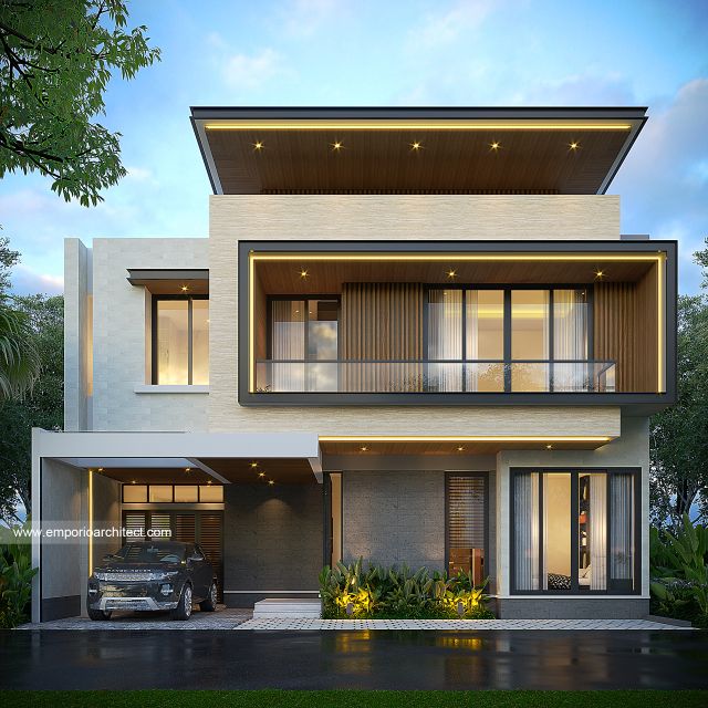 #2floorshousedesign - Mr. RND 1828 Modern House 2 Floors Design - Depok - Code 39768