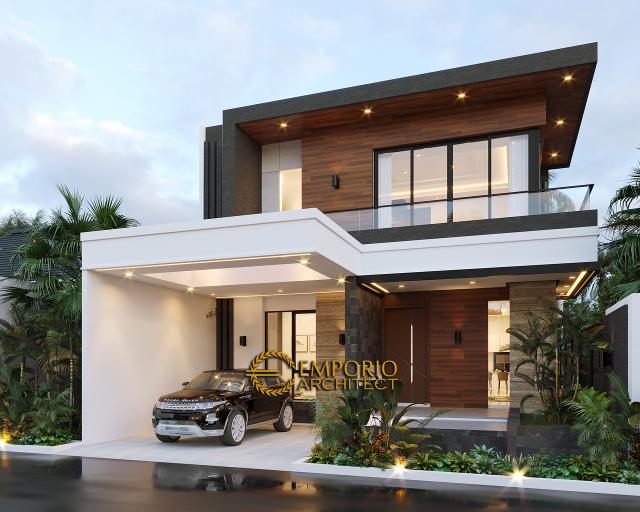 Desain Rumah Modern 2 Lantai Bapak Putra di  BSD, Tangerang Selatan, Banten