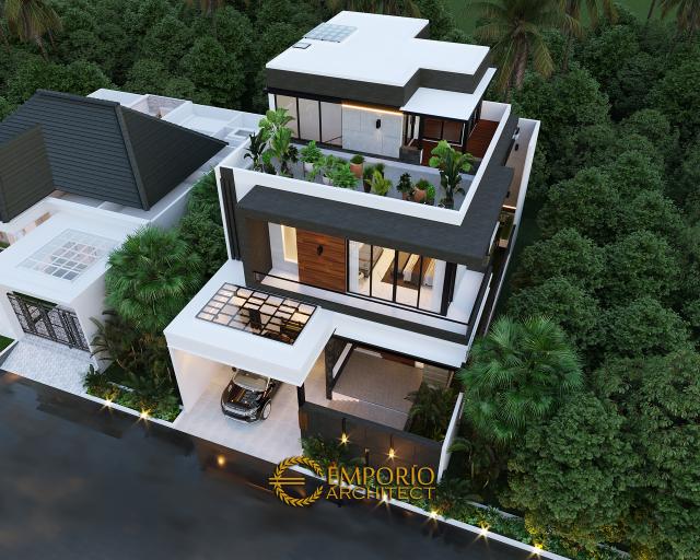 Desain Master Plan Rumah Modern 2 Lantai Bapak Putra di BSD, Tangerang Selatan, Banten