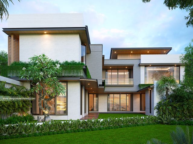 Gambar 3 Desain Rumah Modern 2 Lantai Bapak AZR 1997 di  Bandung