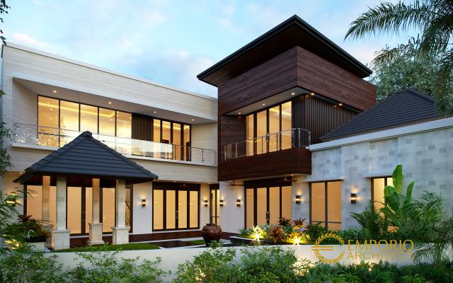 Gambar 3 Desain Rumah Modern 2 Lantai Bapak Erwin di  Makassar