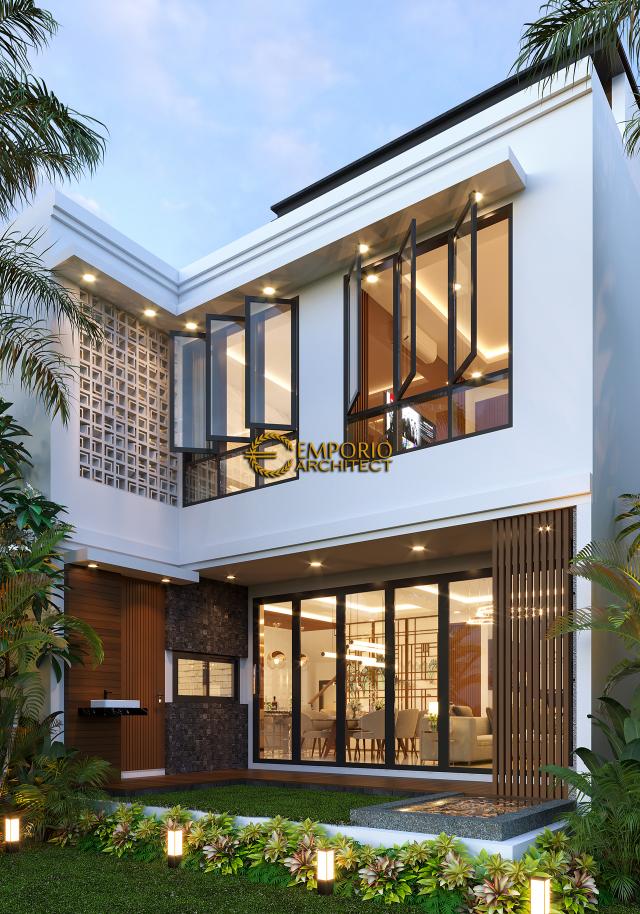 Gambar 3 Desain Rumah Modern 2 Lantai Ibu Liana di  Cirebon, Jawa Barat