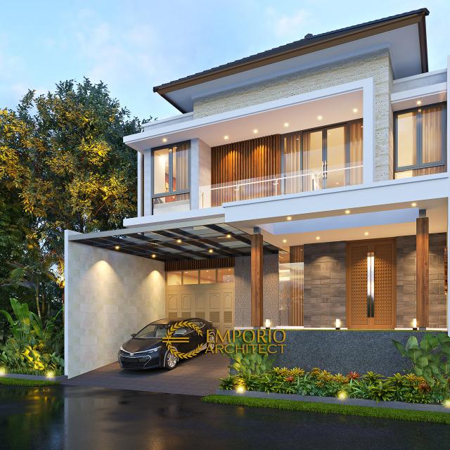 Gambar 2 Desain Rumah Modern 2 Lantai Bapak Daniel di  Jakarta Timur