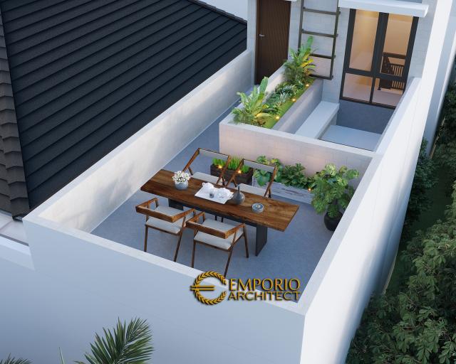 Desain Rooftop Rumah Modern 2 Lantai Bapak Dadi di Bekasi, Jawa Barat