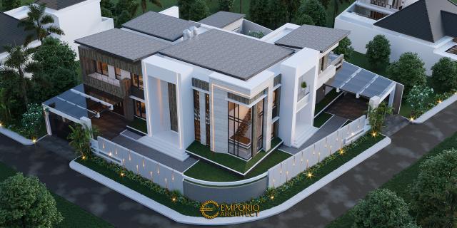 #gardendesign - Mr. Melky Tjiang Modern House 2 Floors Design - Palu, Sulawesi Tengah - Code 10792