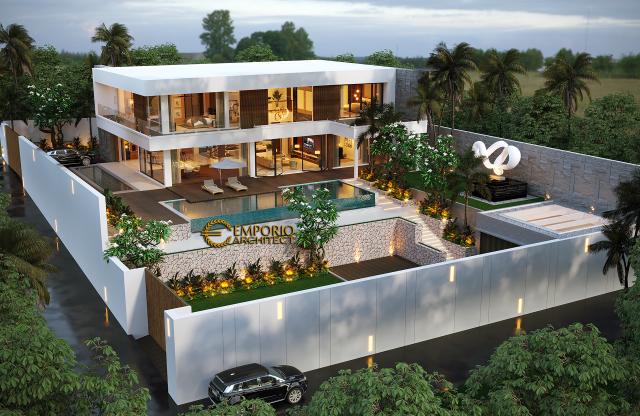 Desain Rumah Modern 2 Lantai Bapak Rahimi di Manado, Sulawesi Utara