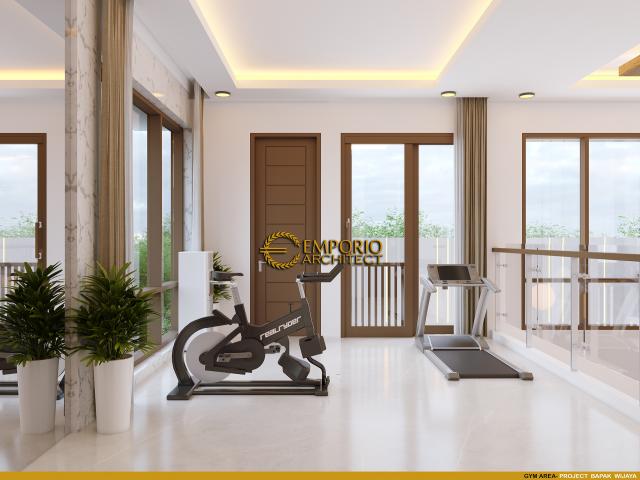 Desain Gym Area Rumah Modern 2 Lantai Bapak Wijaya di Bali