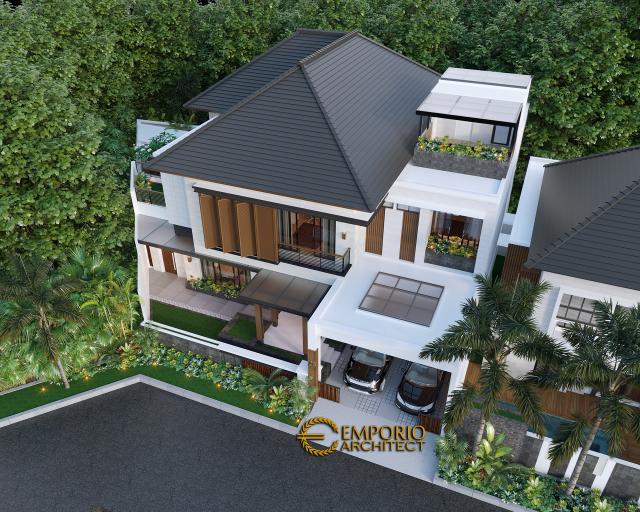 Desain Master Plan Rumah Modern 2 Lantai Ibu IRM di Semarang, Jawa Tengah