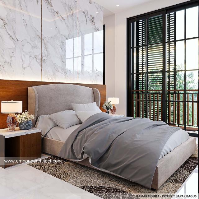 #bedroomdesign - Mr. BGS 1390 Modern House 2.5 Floors Design - Semarang - Code 25429