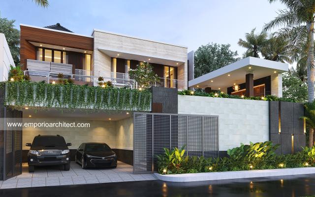 Desain Rumah Modern 2.5 Lantai Ibu CTN 1132 di  Jimbaran, Badung, Bali