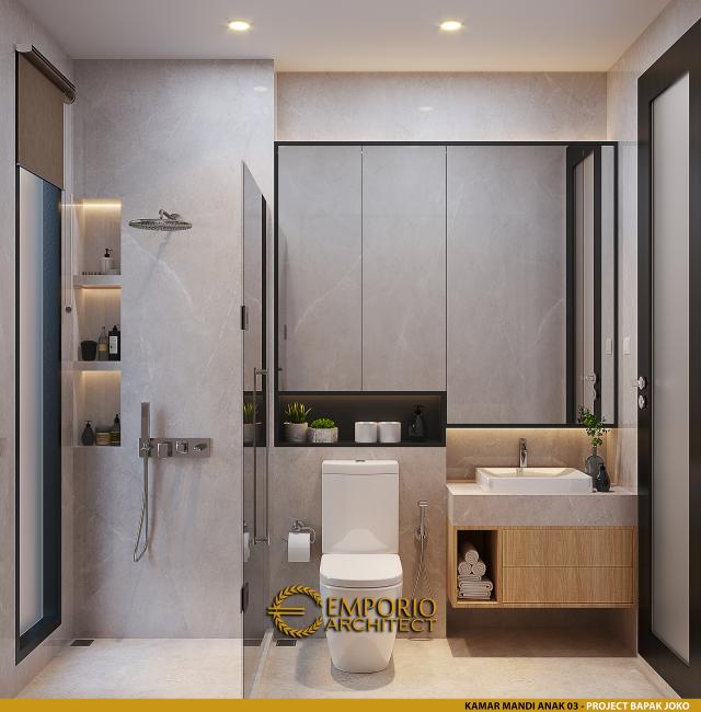 #bathroomdesign - Mr. Joko Modern House 2.5 Floors Design - Balikpapan - Code 25607